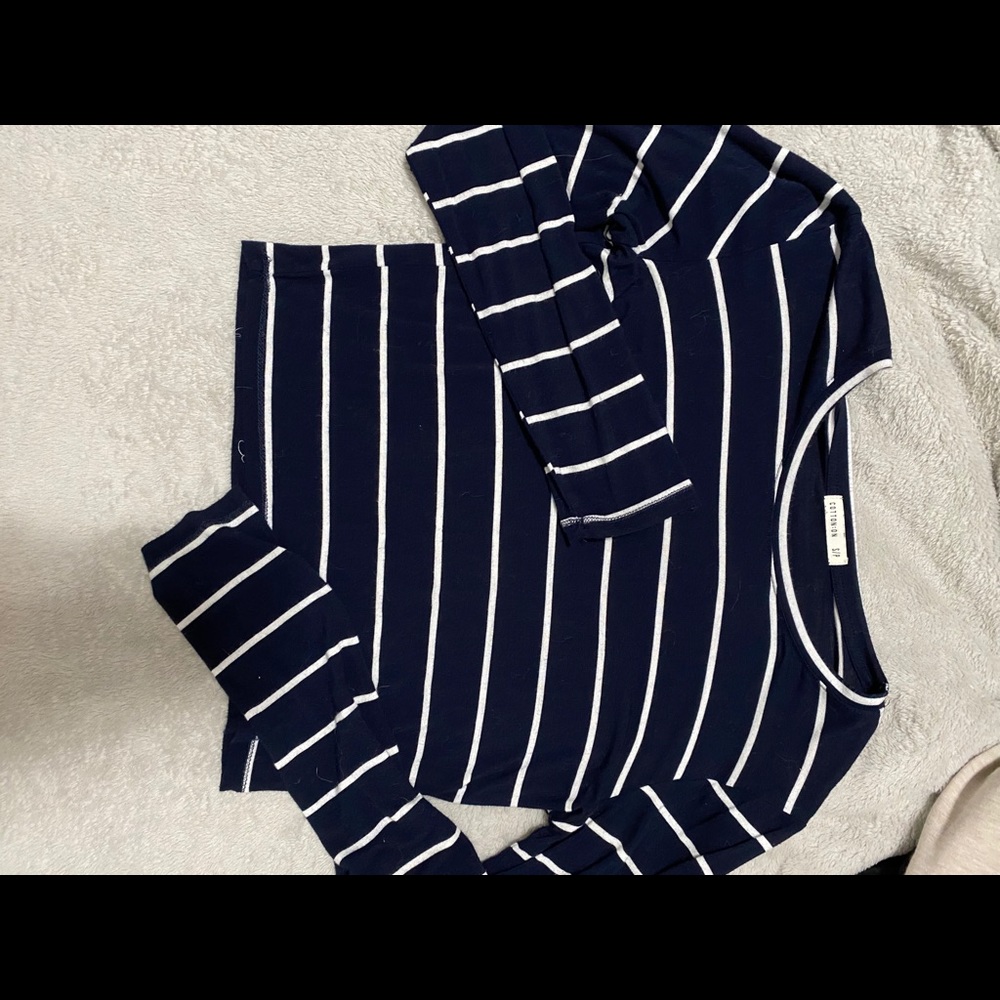 Navy blue striped Cotton On long sleeve